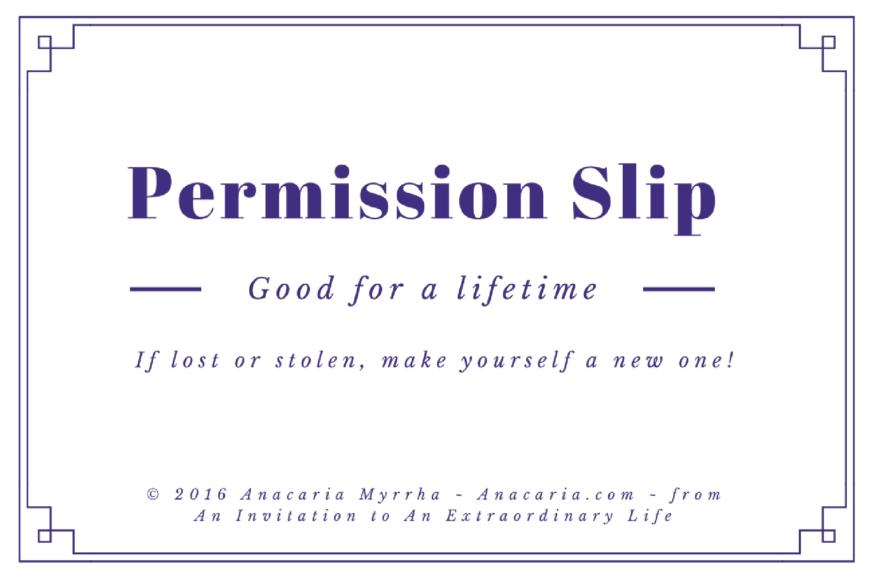 Permission Slip 1